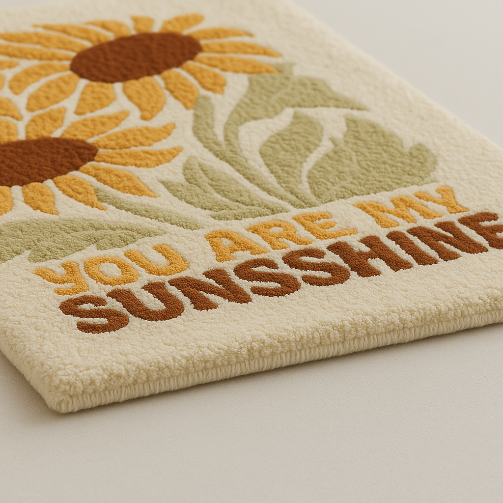 Sunflower Sunshine – Retro Rug