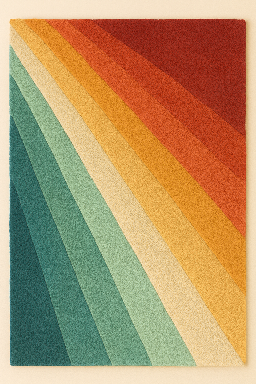 Corner Rainbow – Retro Rug