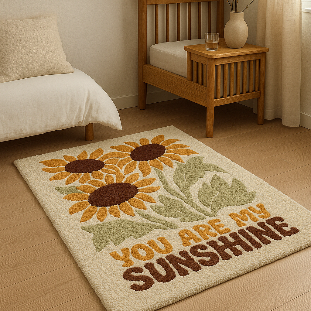 Sunflower Sunshine – Retro Rug