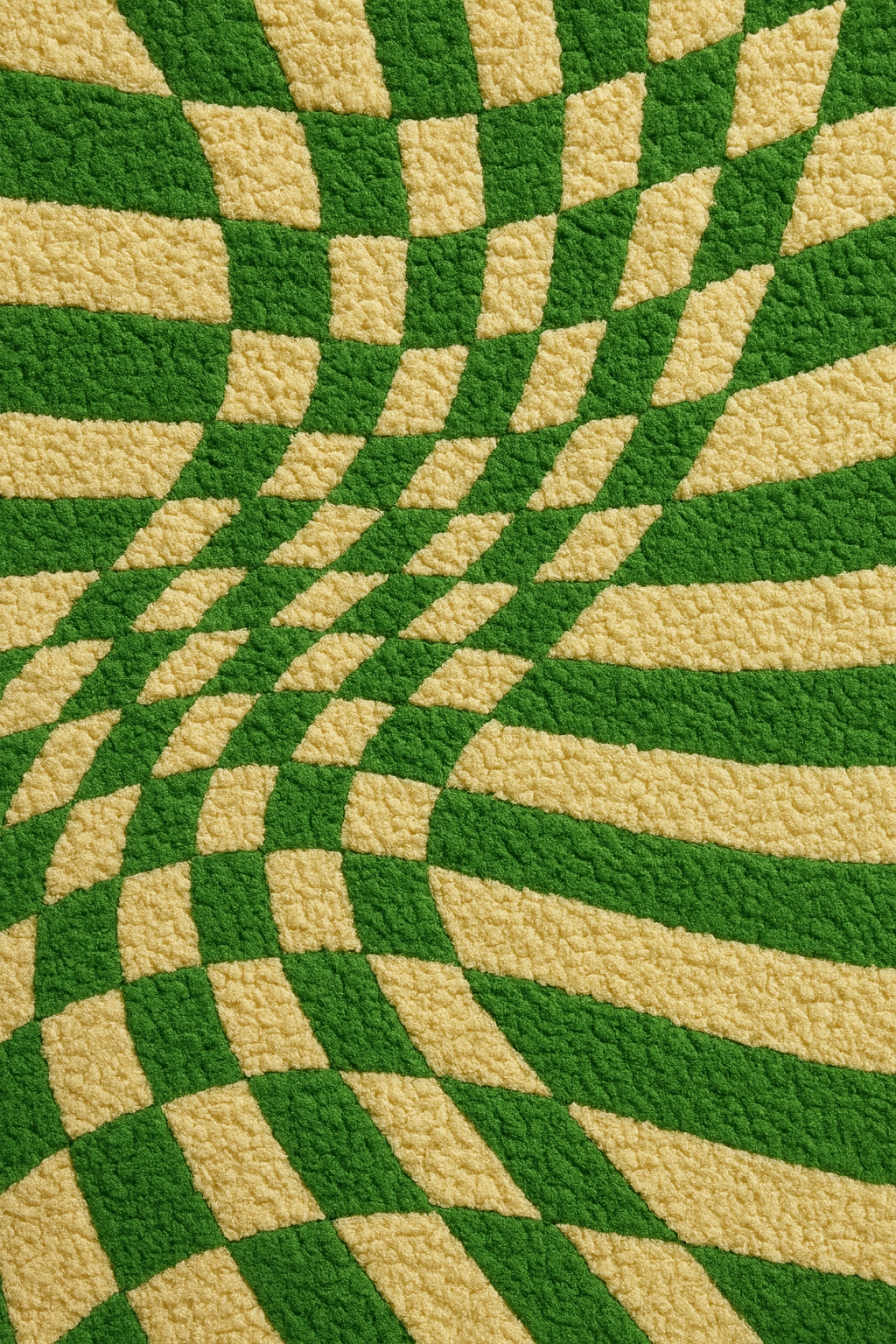 Warped Checkers – Retro Rug