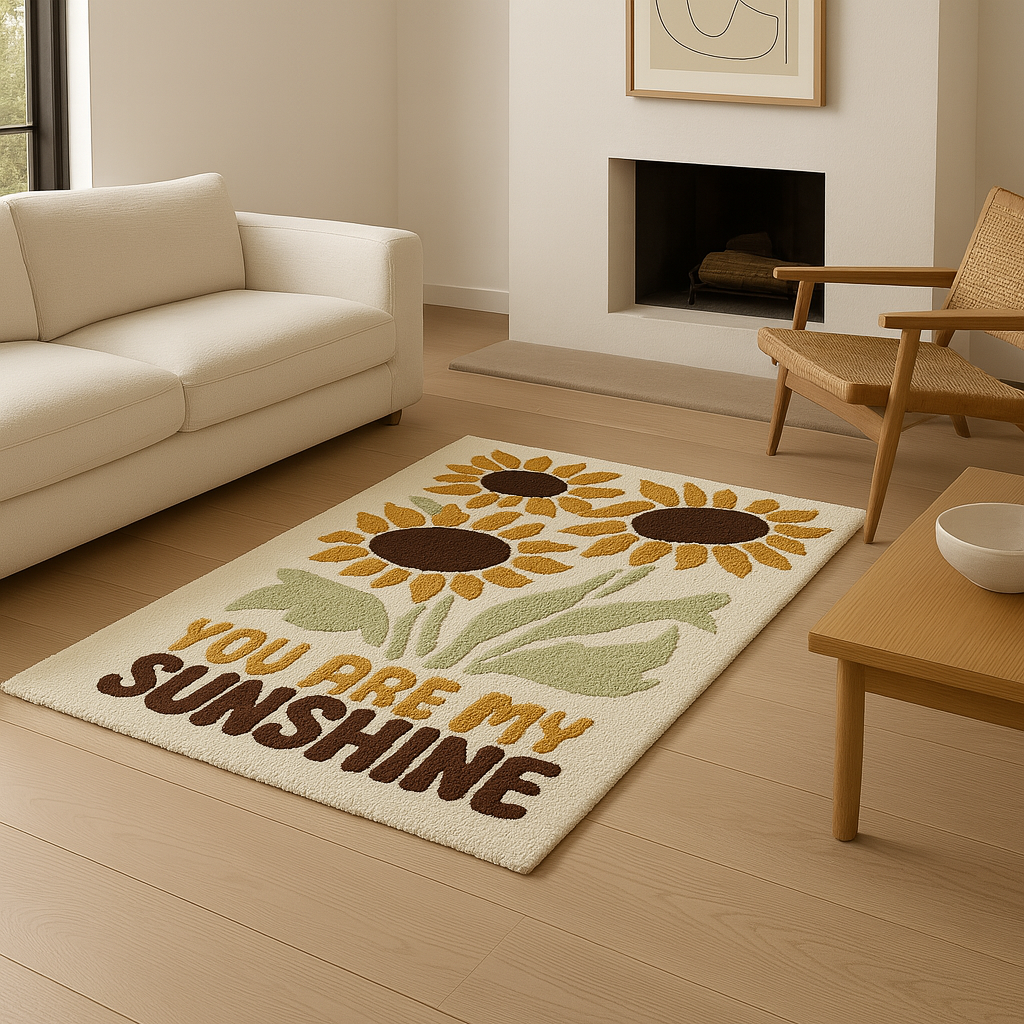 Sunflower Sunshine – Retro Rug
