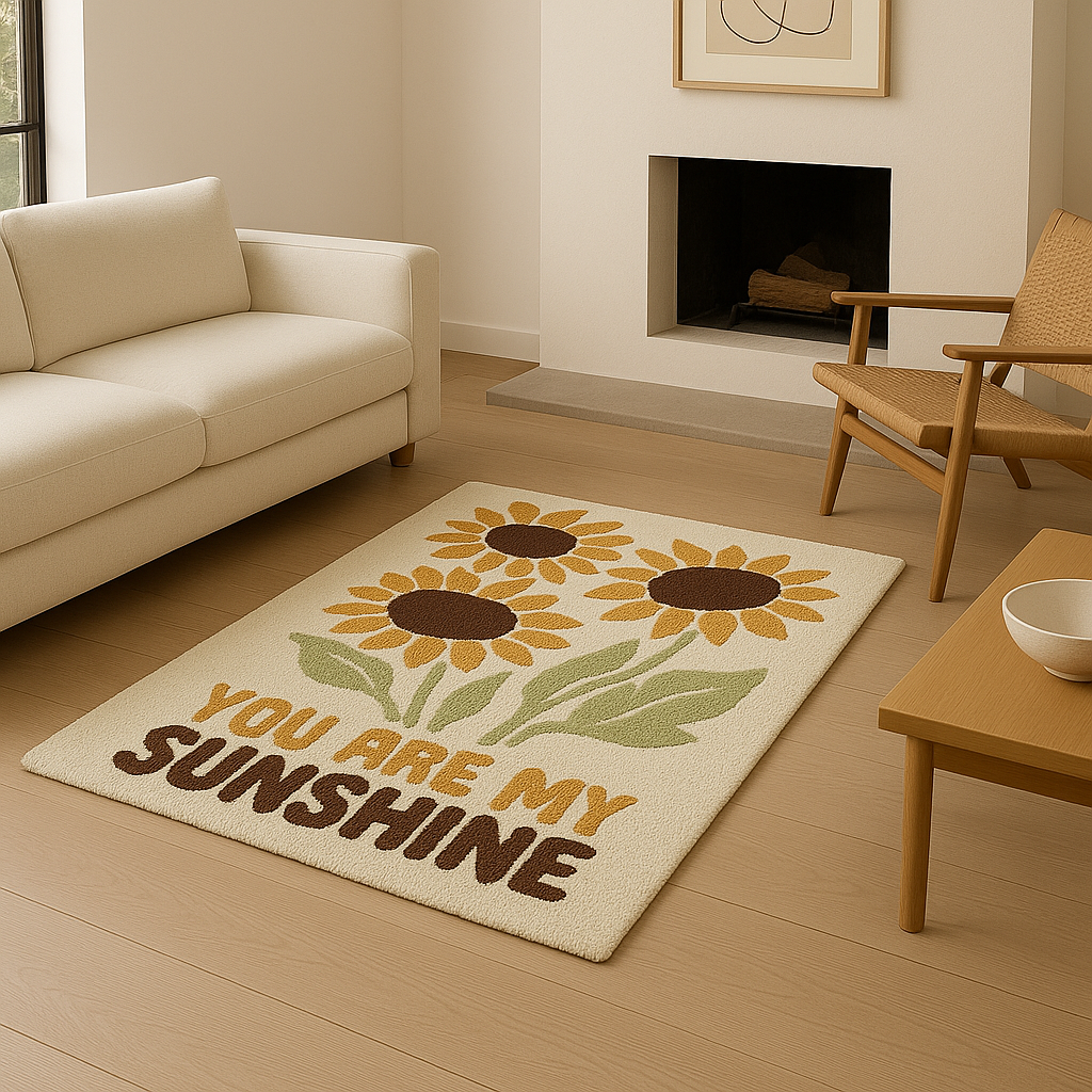 Sunflower Sunshine – Retro Rug