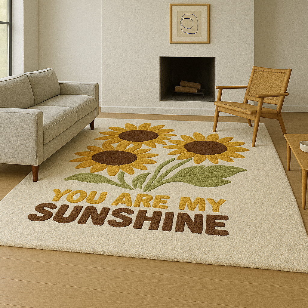 Sunflower Sunshine – Retro Rug