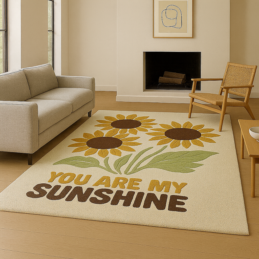 Sunflower Sunshine – Retro Rug