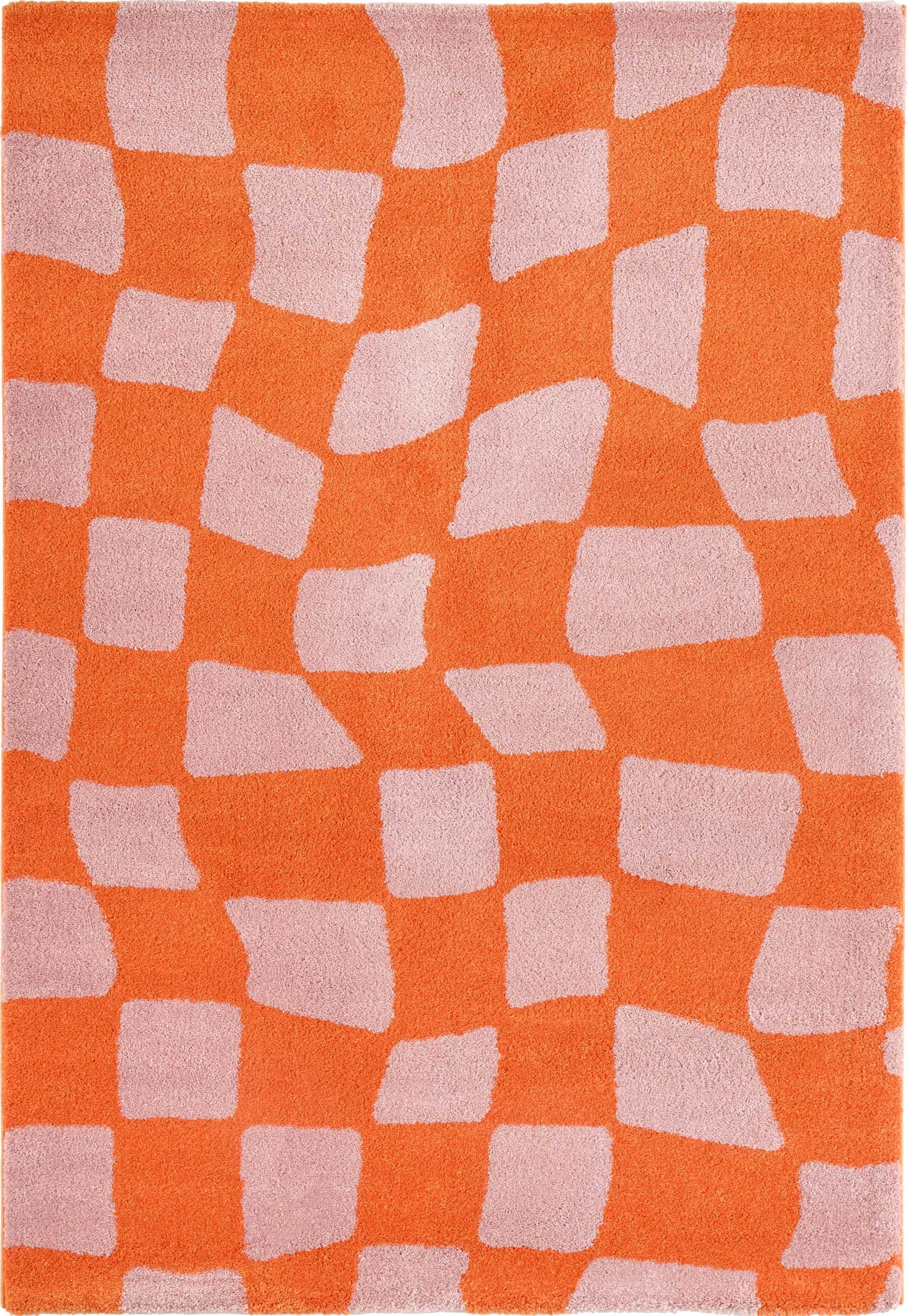 Umber Checkered Rug