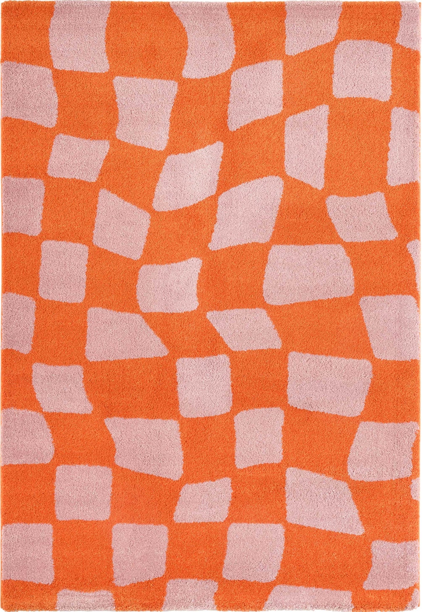 Umber Checkered Rug