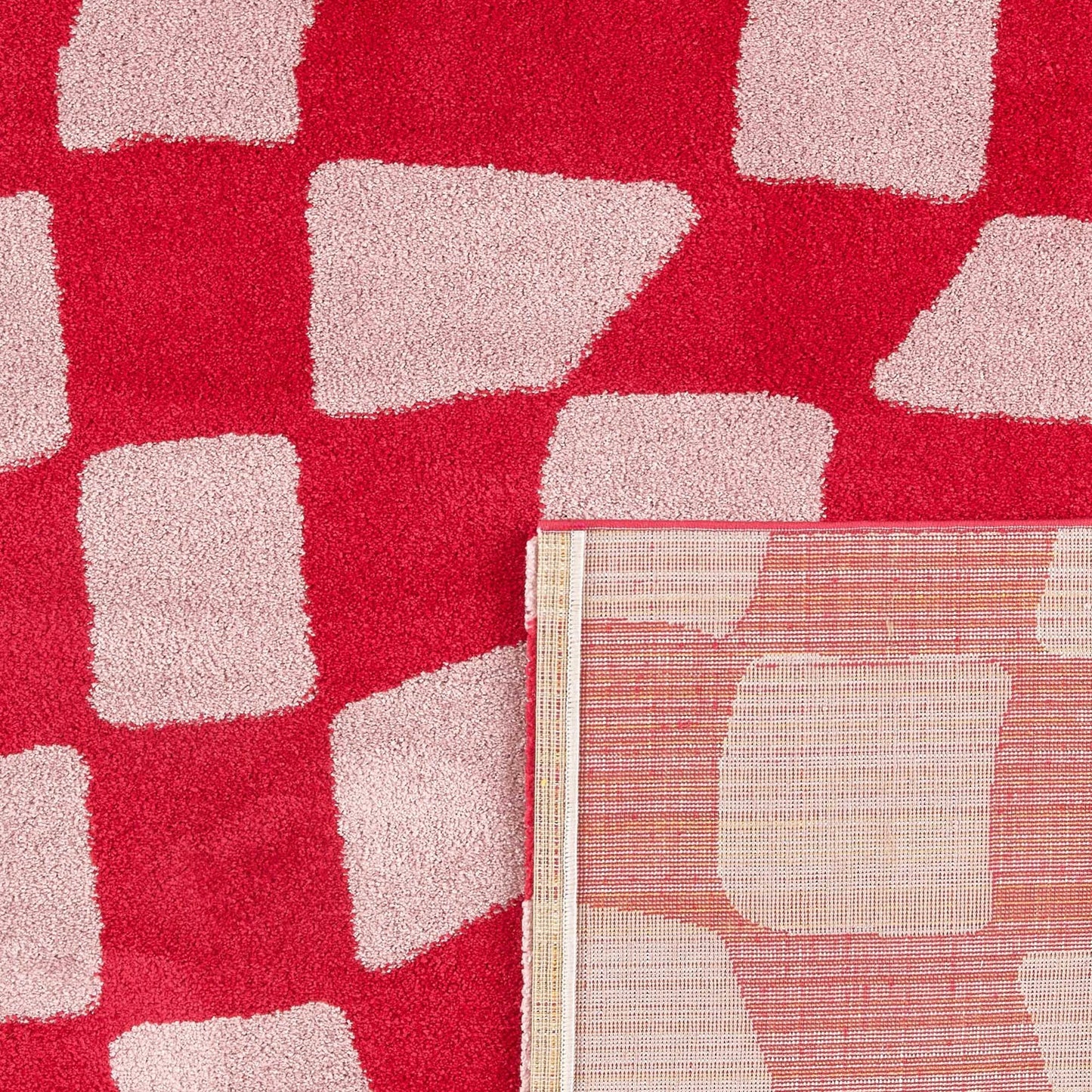 Scarlet Checkered Rug